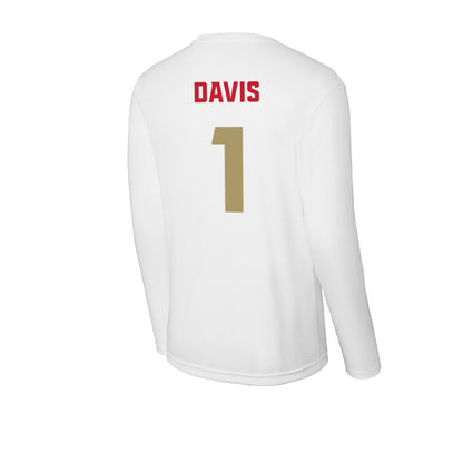 DU - NCAA Men's Lacrosse : Brody Davis - Activewear Long Sleeve T-Shirt-1