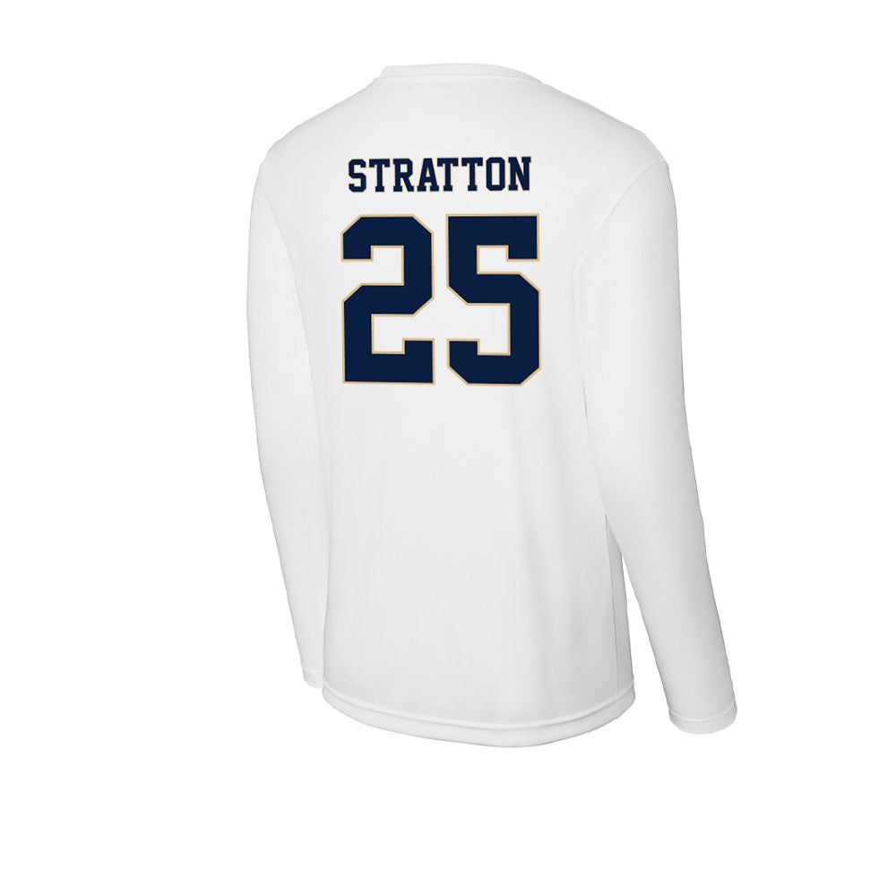 GWU - NCAA Men's Swimming & Diving : Shae Stratton - Activewear Long Sleeve T-Shirt-1
