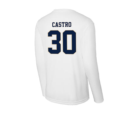 GWU - NCAA Men's Basketball : Rafael Castro - Activewear Long Sleeve T-Shirt-1