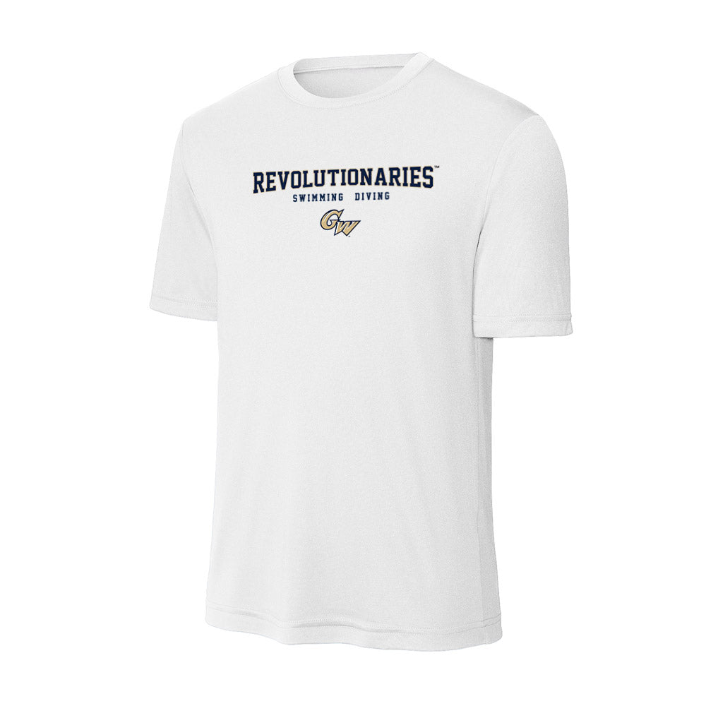 GWU - NCAA Men's Swimming & Diving : Gage Boushee - Activewear T-Shirt-0