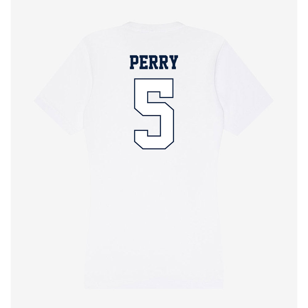 Monmouth - NCAA Men's Basketball : Dylan Perry - Women's V-Neck T-Shirt-1