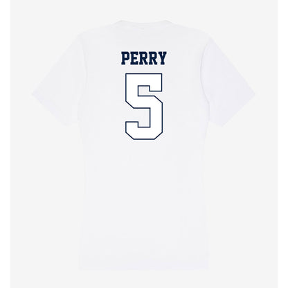 Monmouth - NCAA Men's Basketball : Dylan Perry - Women's V-Neck T-Shirt-1