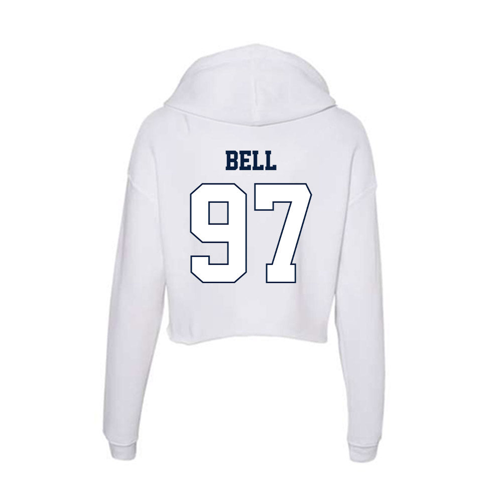 Monmouth - NCAA Football : Rashee Bell - Women's Crop Fleece Hooded Sweatshirt-1