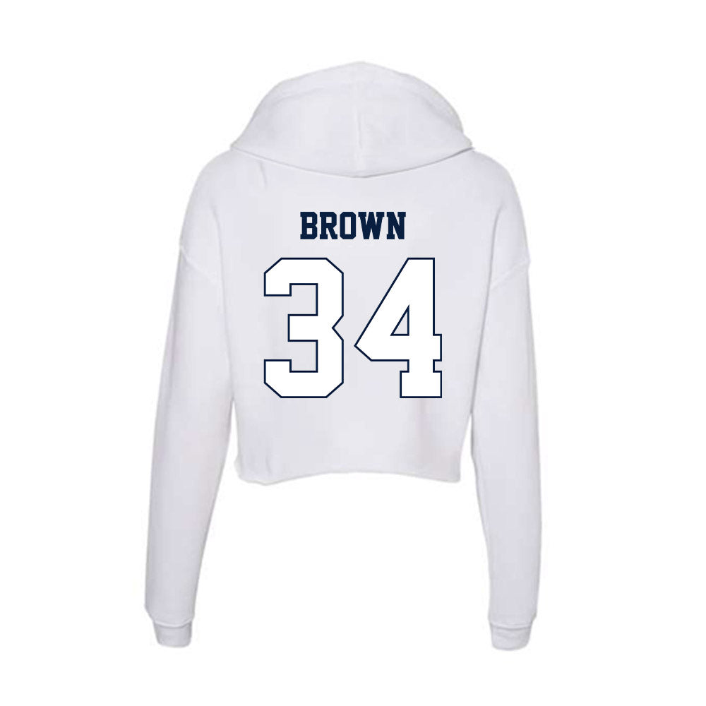 Monmouth - NCAA Football : Anthony brown - Women's Crop Fleece Hoodie-1