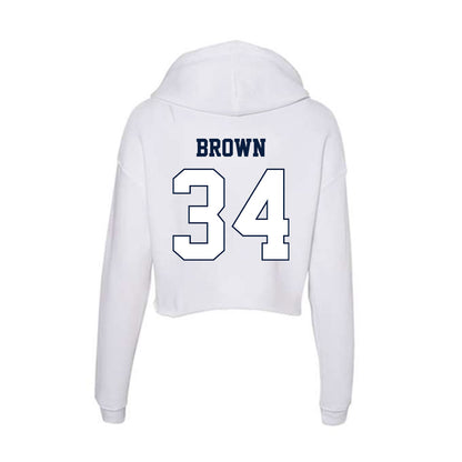 Monmouth - NCAA Football : Anthony brown - Women's Crop Fleece Hoodie-1