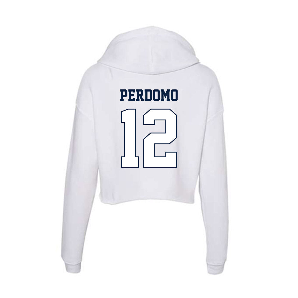 Monmouth - NCAA Women's Soccer : Evangeline Perdomo - Women's Crop Fleece Hoodie-1