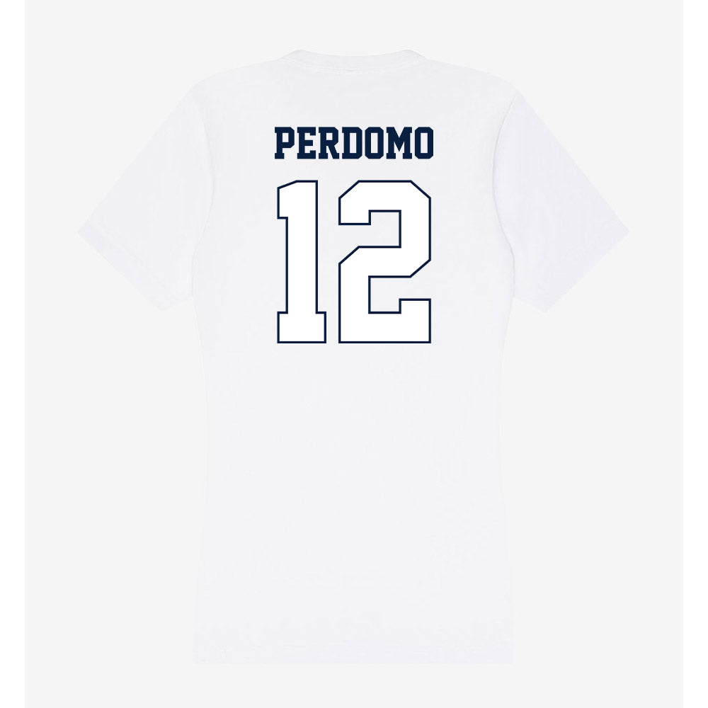 Monmouth - NCAA Women's Soccer : Evangeline Perdomo - Women's V-Neck T-Shirt-1