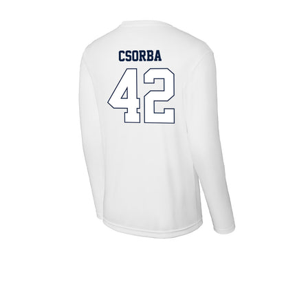Monmouth - NCAA Men's Lacrosse : James Csorba - Activewear Long Sleeve T-Shirt-1