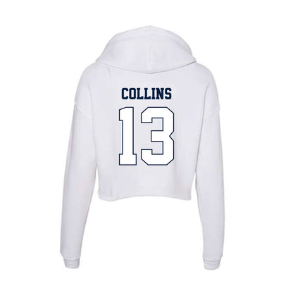 Monmouth - NCAA Men's Basketball : Jack Collins - Women's Crop Fleece Hoodie-1