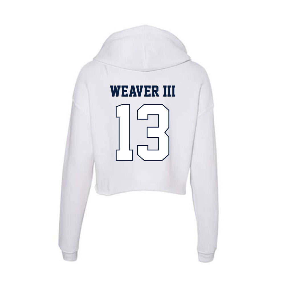 Monmouth - NCAA Football : Frankie Weaver III - Women's Crop Fleece Hoodie-1
