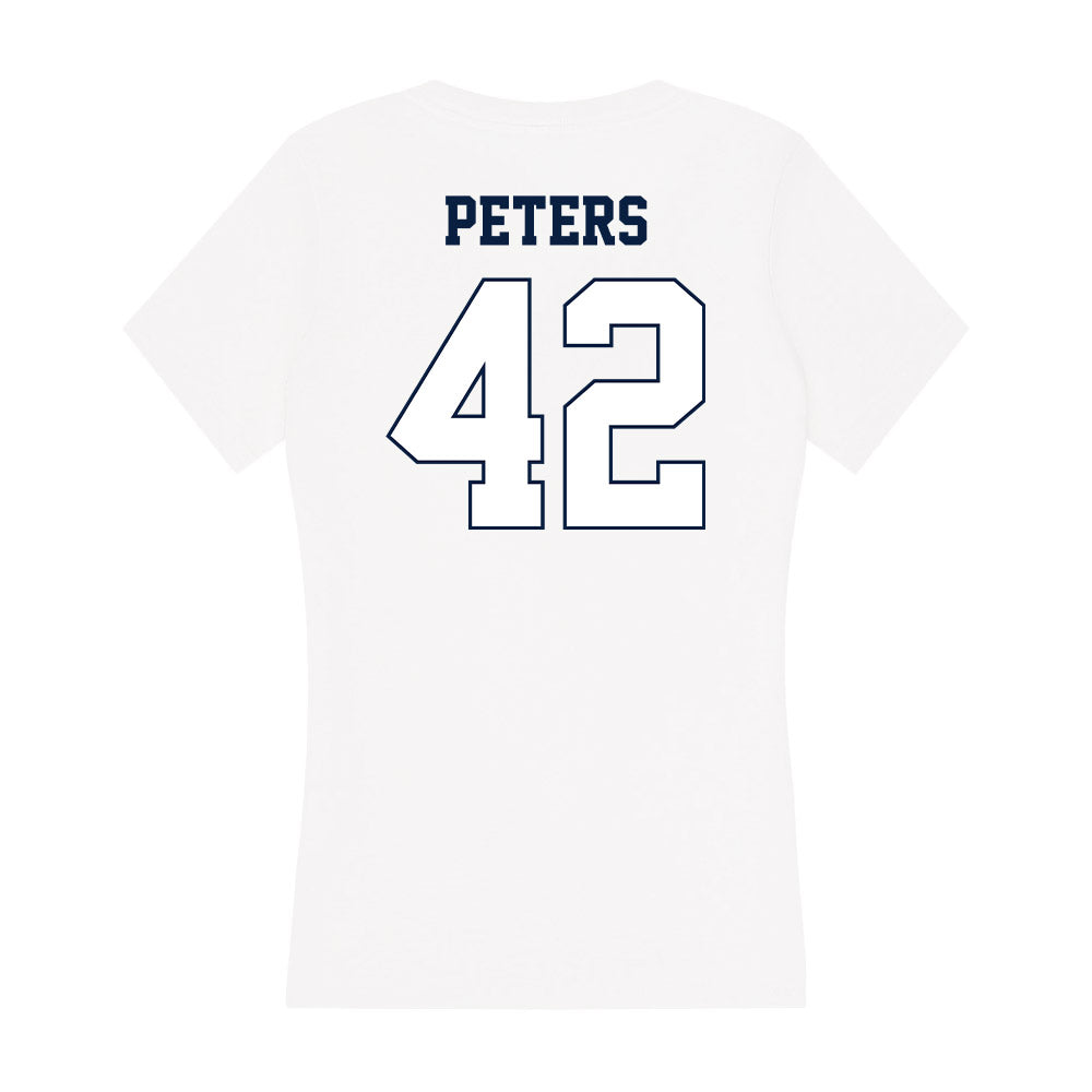 Monmouth - NCAA Men's Basketball : Quinn Peters - Women's V-Neck T-Shirt-1