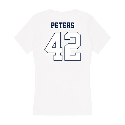 Monmouth - NCAA Men's Basketball : Quinn Peters - Women's V-Neck T-Shirt-1