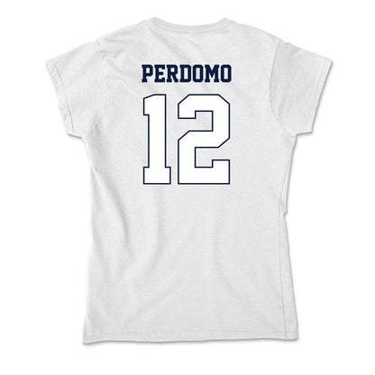 Monmouth - NCAA Women's Soccer : Evangeline Perdomo - Soft Style Women’s T-Shirt-1