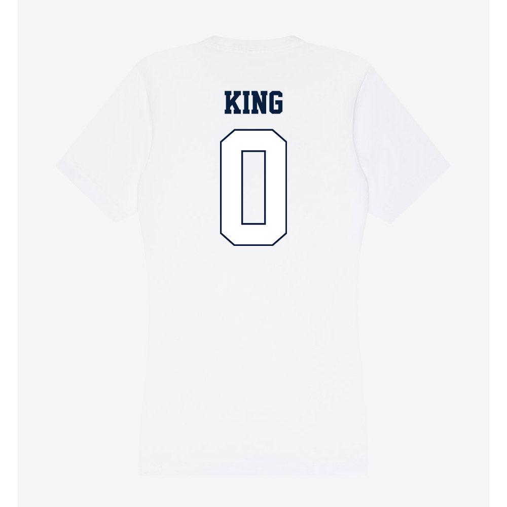 Monmouth - NCAA Football : Luke King - Women's V-Neck T-Shirt-1