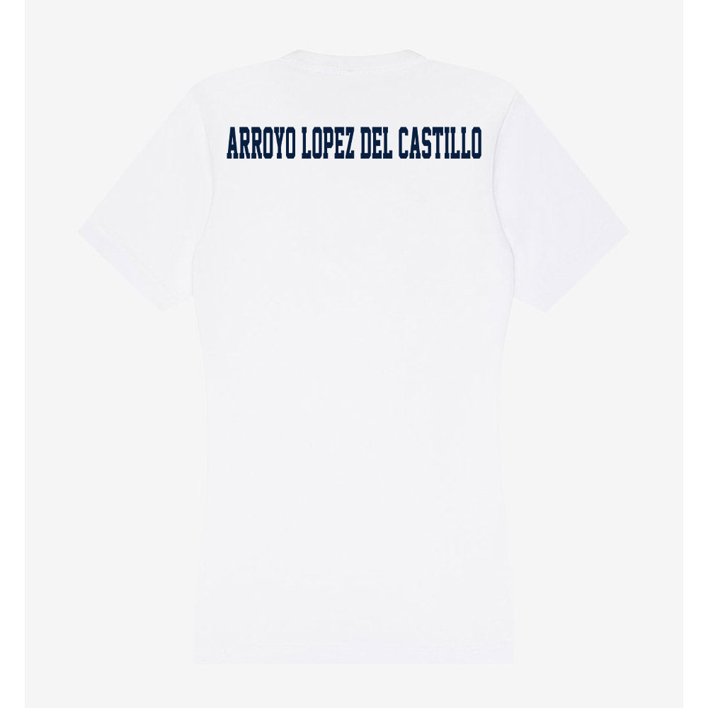 Monmouth - NCAA Men's Swimming & Diving : Izan Arroyo Lopez del Castillo - Women's V-Neck T-Shirt-1