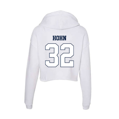 Monmouth - NCAA Men's Lacrosse : William Hohn - Women's Crop Fleece Hoodie-1