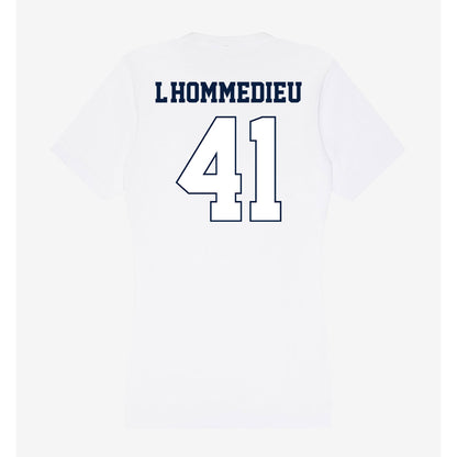 Monmouth - NCAA Men's Lacrosse : Benjamin L'Hommedieu - Women's V-Neck T-Shirt-1