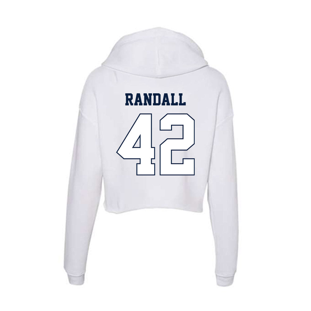 Monmouth - NCAA Football : Greg Randall - Women's Crop Fleece Hooded Sweatshirt-1