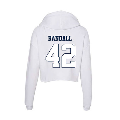 Monmouth - NCAA Football : Greg Randall - Women's Crop Fleece Hooded Sweatshirt-1
