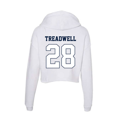 Monmouth - NCAA Football : Nazir Treadwell - Women's Crop Fleece Hooded Sweatshirt-1