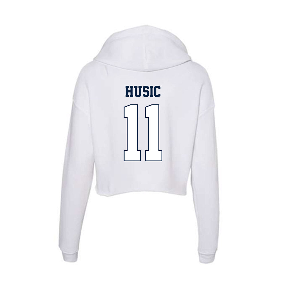 Monmouth - NCAA Women's Soccer : Lindsey Husic - Women's Crop Fleece Hoodie-1