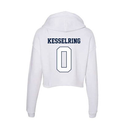 Monmouth - NCAA Men's Lacrosse : Caden Kesselring - Women's Crop Fleece Hoodie-1