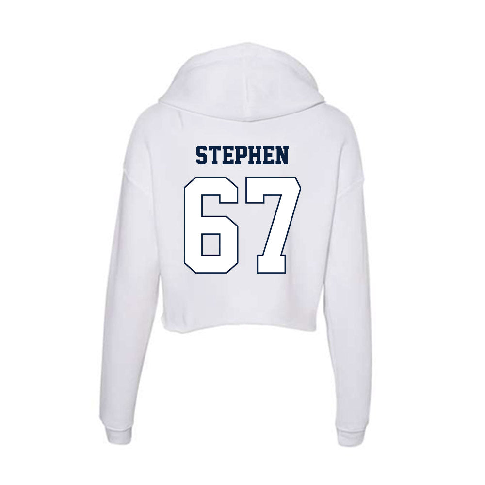 Monmouth - NCAA Football : Reutlinger Stephen - Women's Crop Fleece Hoodie-1