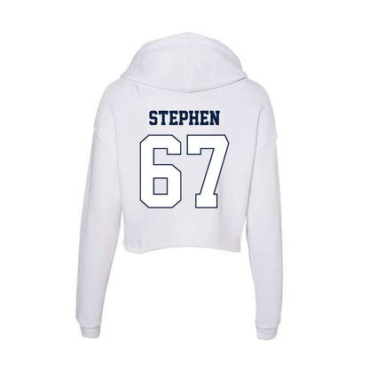 Monmouth - NCAA Football : Reutlinger Stephen - Women's Crop Fleece Hoodie-1