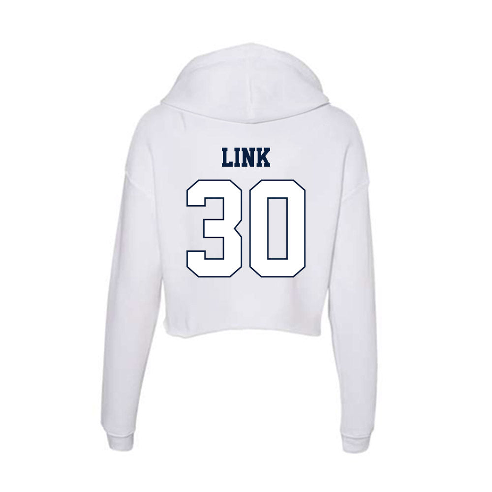Monmouth - NCAA Men's Soccer : Matthew Link - Women's Crop Fleece Hoodie-1