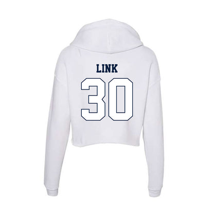 Monmouth - NCAA Men's Soccer : Matthew Link - Women's Crop Fleece Hoodie-1