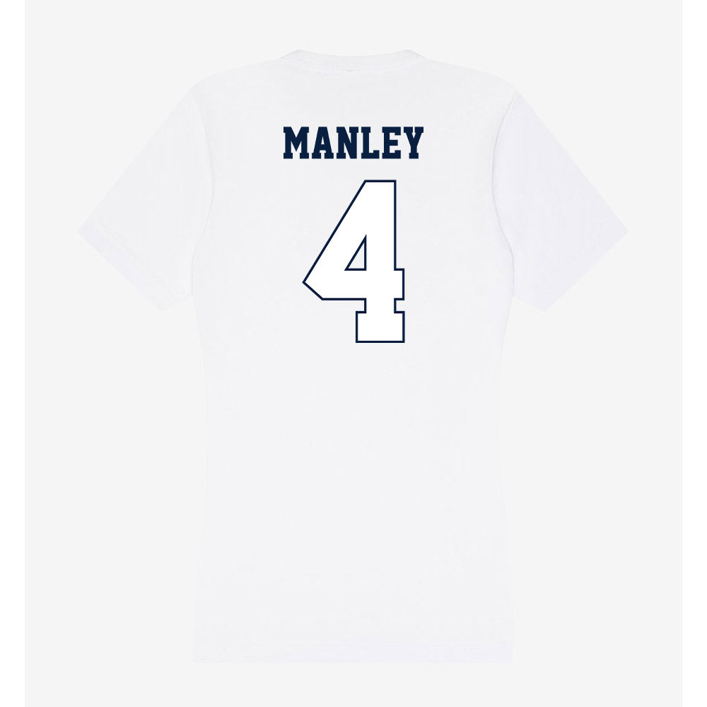 Monmouth - NCAA Women's Soccer : Emma Manley - Women's V-Neck T-Shirt-1