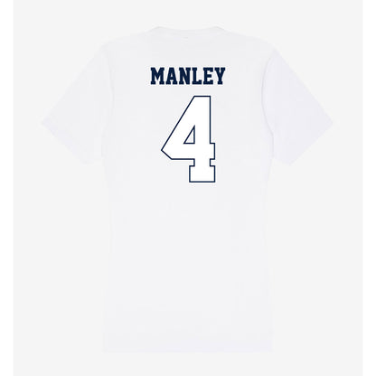 Monmouth - NCAA Women's Soccer : Emma Manley - Women's V-Neck T-Shirt-1