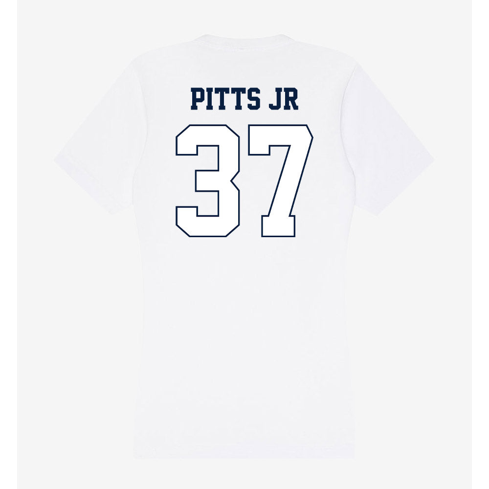 Monmouth - NCAA Football : Korry Pitts Jr - Women's V-Neck T-Shirt-1
