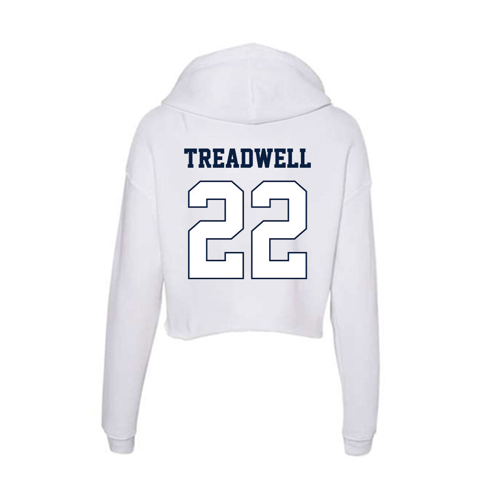 Monmouth - NCAA Football : Nazir Treadwell - Women's Crop Fleece Hoodie-1