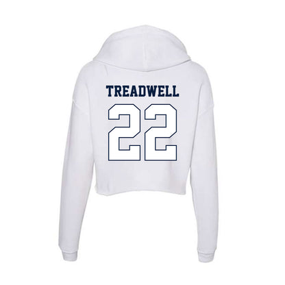 Monmouth - NCAA Football : Nazir Treadwell - Women's Crop Fleece Hoodie-1