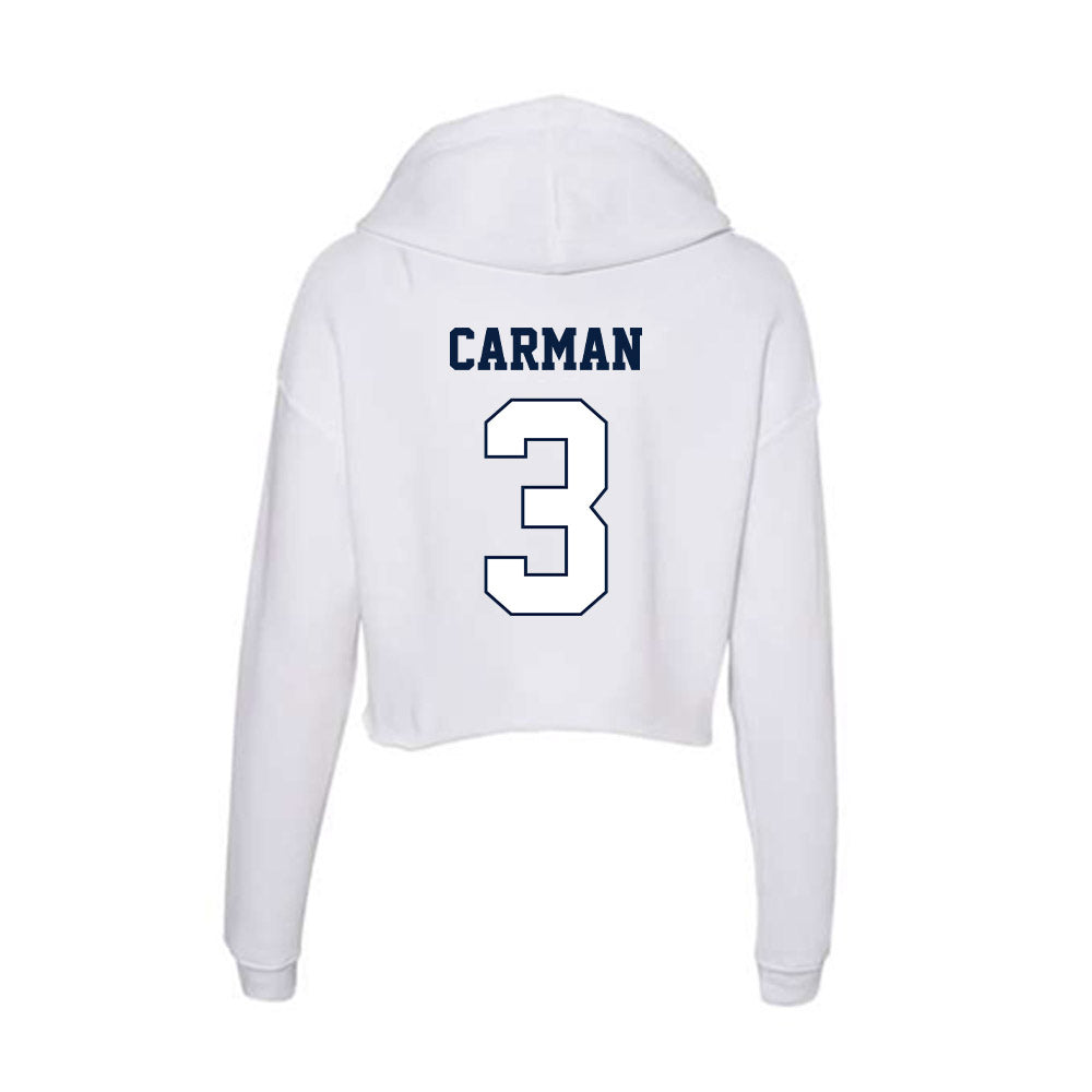 Monmouth - NCAA Women's Basketball : Tessa Carman - Women's Crop Fleece Hoodie-1
