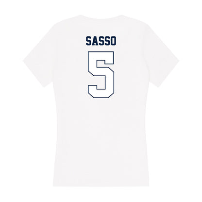 Monmouth - NCAA Football : Charlie Sasso - Women's V-Neck T-Shirt-1