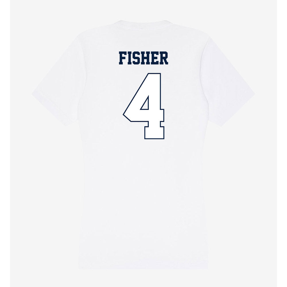 Monmouth - NCAA Men's Lacrosse : Ethan Fisher - Women's V-Neck T-Shirt-1