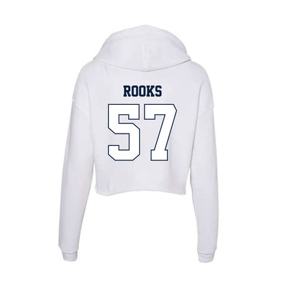 Monmouth - NCAA Football : Bryce Rooks - Women's Crop Fleece Hoodie-1