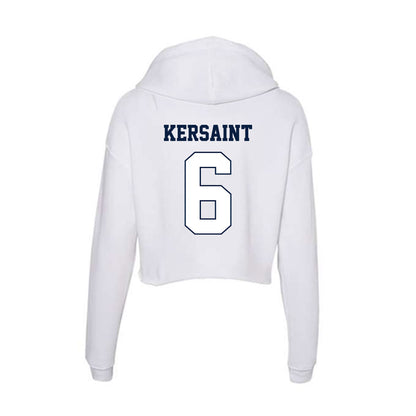 Monmouth - NCAA Women's Basketball : Kathy Kersaint - Women's Crop Fleece Hoodie-1