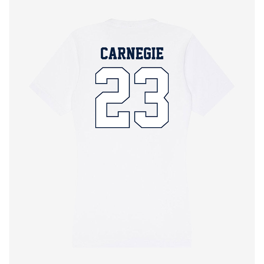 Monmouth - NCAA Women's Basketball : Lexi Carnegie - Women's V-Neck T-Shirt-1