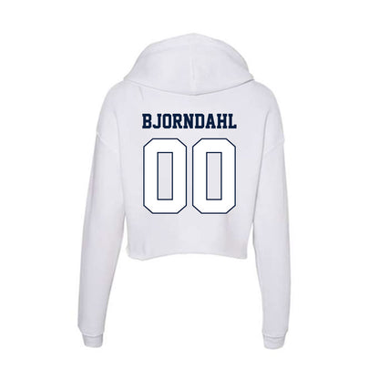 Monmouth - NCAA Women's Soccer : Ava Bjorndahl - Women's Crop Fleece Hoodie-1
