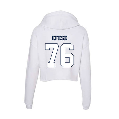 Monmouth - NCAA Football : Keyshawn Efese - Women's Crop Fleece Hooded Sweatshirt-1