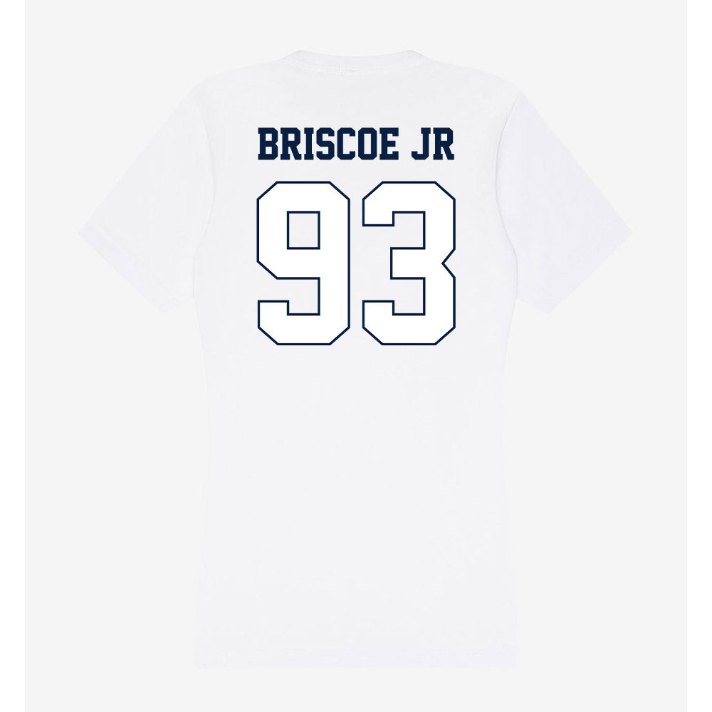 Monmouth - NCAA Football : DJ Briscoe Jr - Women's V-Neck T-Shirt-1
