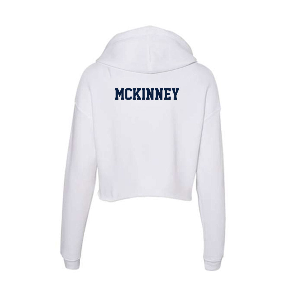 Monmouth - NCAA Women's Swimming & Diving : Kayla McKinney - Women's Crop Fleece Hoodie-1