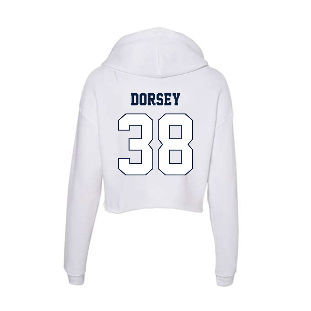 Monmouth - NCAA Football : Kendall Dorsey - Women's Crop Fleece Hooded Sweatshirt-1