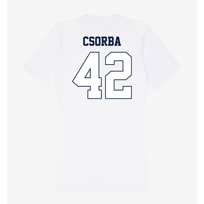 Monmouth - NCAA Men's Lacrosse : James Csorba - Women's V-Neck T-Shirt-1