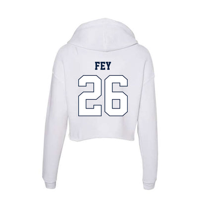 Monmouth - NCAA Football : Donovan Fey - Women's Crop Fleece Hoodie-1