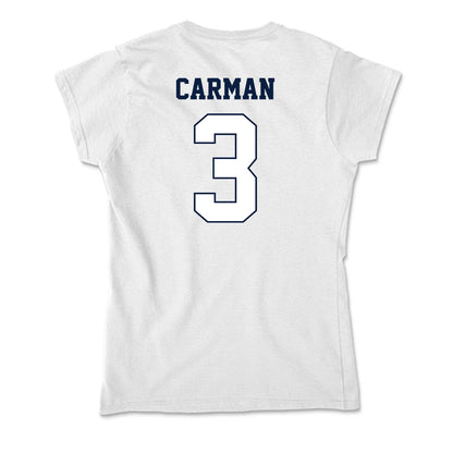 Monmouth - NCAA Women's Basketball : Tessa Carman - Soft Style Women’s T-Shirt-1