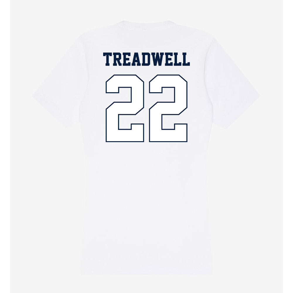 Monmouth - NCAA Football : Nazir Treadwell - Women's V-Neck T-Shirt-1